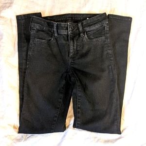 American eagle Black denim jeggins